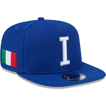 Boné plano azul snapback 9FIFTY A Frame Italy World Baseball Classic 2026 da World Baseball Classic da New Era