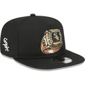 bone-plano-preto-snapback-9fifty-a-frame-ring-da-chicago-white-sox-mlb-da-new-era