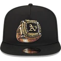 bone-plano-preto-snapback-9fifty-a-frame-ring-da-oakland-athletics-mlb-da-new-era