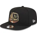 bone-plano-preto-snapback-9fifty-a-frame-ring-da-oakland-athletics-mlb-da-new-era