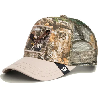 Boné trucker camuflagem águia Realtree Edge Represent Eagle The Farm da Goorin Bros.