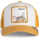 bone-trucker-castanho-para-crianca-gato-curious-cat-mini-the-farm-da-goorin-bros