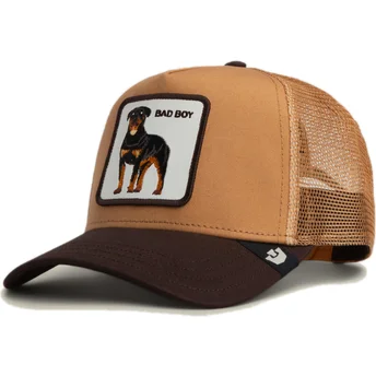 Boné trucker castanho rottweiler Bad Boy The Farm da Goorin Bros.