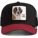 bone-trucker-preto-e-vermelho-cao-crush-top-dog-the-farm-da-goorin-bros