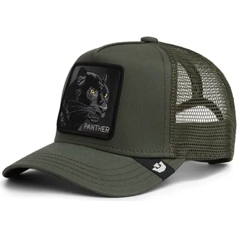 Boné trucker verde para criança pantera Panther Mini The Farm da Goorin Bros.