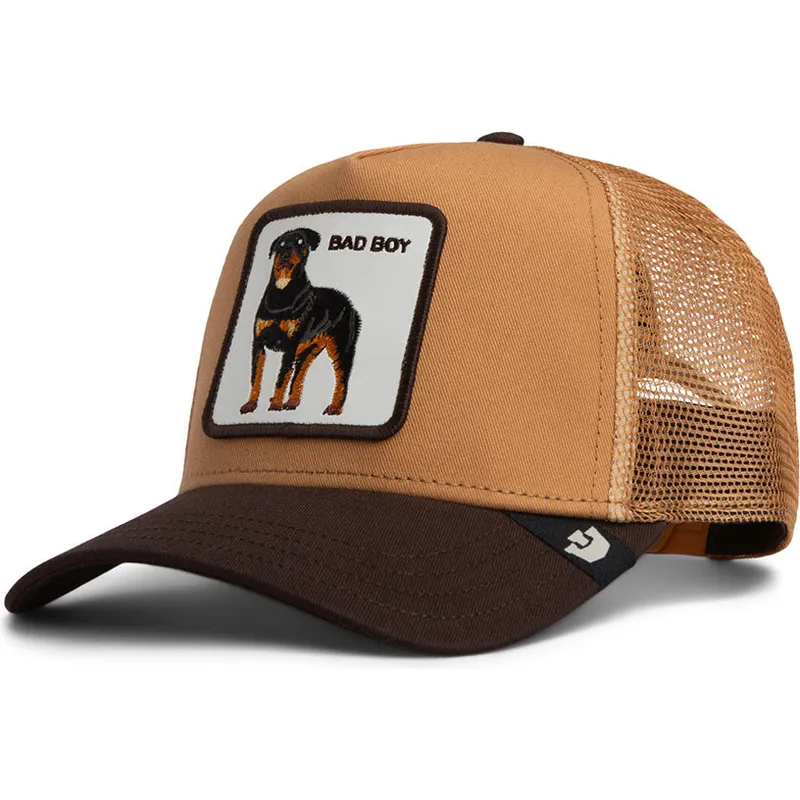 bone-trucker-castanho-para-crianca-cao-rottweiler-bad-boy-mini-the-farm-da-goorin-bros
