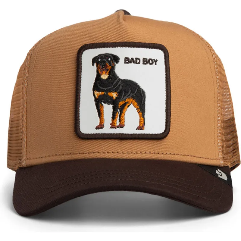 bone-trucker-castanho-para-crianca-cao-rottweiler-bad-boy-mini-the-farm-da-goorin-bros