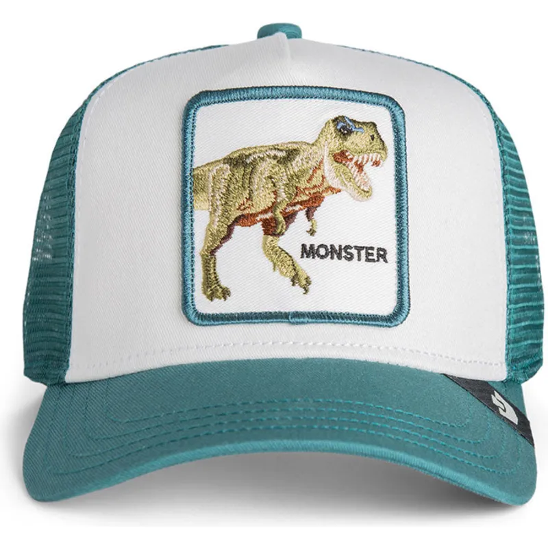 bone-trucker-verde-para-crianca-t-rex-dinossauro-sea-monster-the-farm-da-goorin-bros