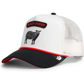 Boné trucker branco e preto ovelha Pop Rocker Sheep The Farm da Goorin Bros.