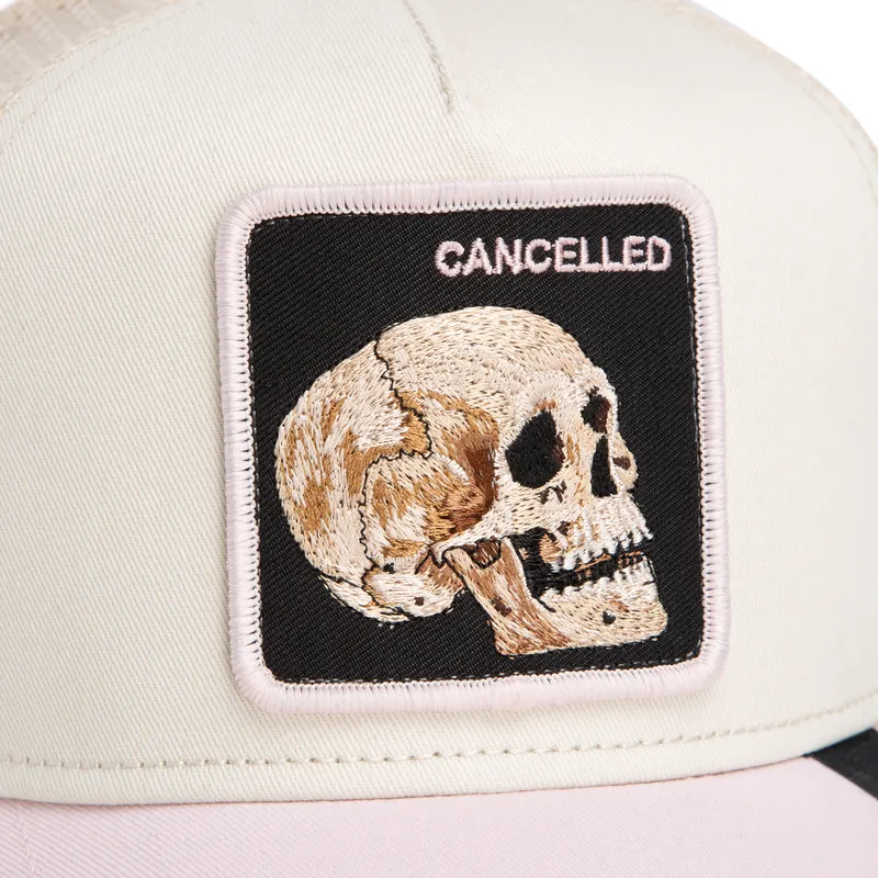 bone-trucker-bege-e-rosa-caveira-the-cancelled-skull-whisper-the-farm-da-goorin-bros