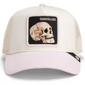 bone-trucker-bege-e-rosa-caveira-the-cancelled-skull-whisper-the-farm-da-goorin-bros