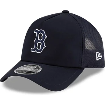 Boné trucker azul marinho com logo azul marinho 9FORTY APEX BP da Boston Red Sox MLB da New Era