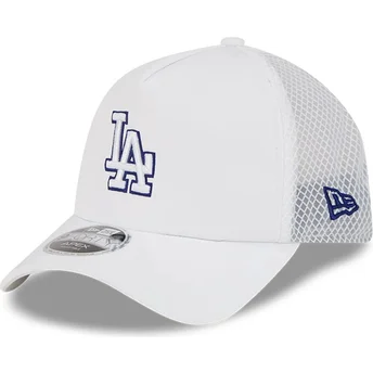 Boné trucker branco 9FORTY APEX Batting Practice da Los Angeles Dodgers MLB da New Era