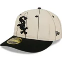 bone-plano-bege-justo-59fifty-retro-crown-linen-da-chicago-white-sox-mlb-da-new-era