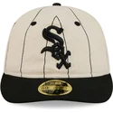 bone-plano-bege-justo-59fifty-retro-crown-linen-da-chicago-white-sox-mlb-da-new-era