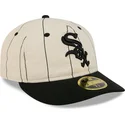bone-plano-bege-justo-59fifty-retro-crown-linen-da-chicago-white-sox-mlb-da-new-era