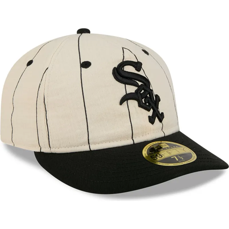bone-plano-bege-justo-59fifty-retro-crown-linen-da-chicago-white-sox-mlb-da-new-era