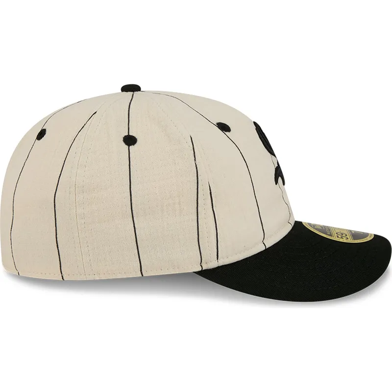 bone-plano-bege-justo-59fifty-retro-crown-linen-da-chicago-white-sox-mlb-da-new-era