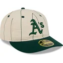 bone-curvo-bege-justo-59fifty-retro-crown-linen-da-oakland-athletics-mlb-da-new-era