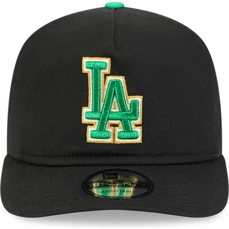 bone-curvo-preto-snapback-19twenty-saint-patrick-s-day-da-los-angeles-dodgers-mlb-da-new-era
