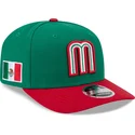 bone-curvo-verde-e-vermelho-snapback-9seventy-stretch-snap-mexico-2026-world-baseball-classic-da-new-era