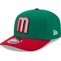 bone-curvo-verde-e-vermelho-snapback-9seventy-stretch-snap-mexico-2026-world-baseball-classic-da-new-era