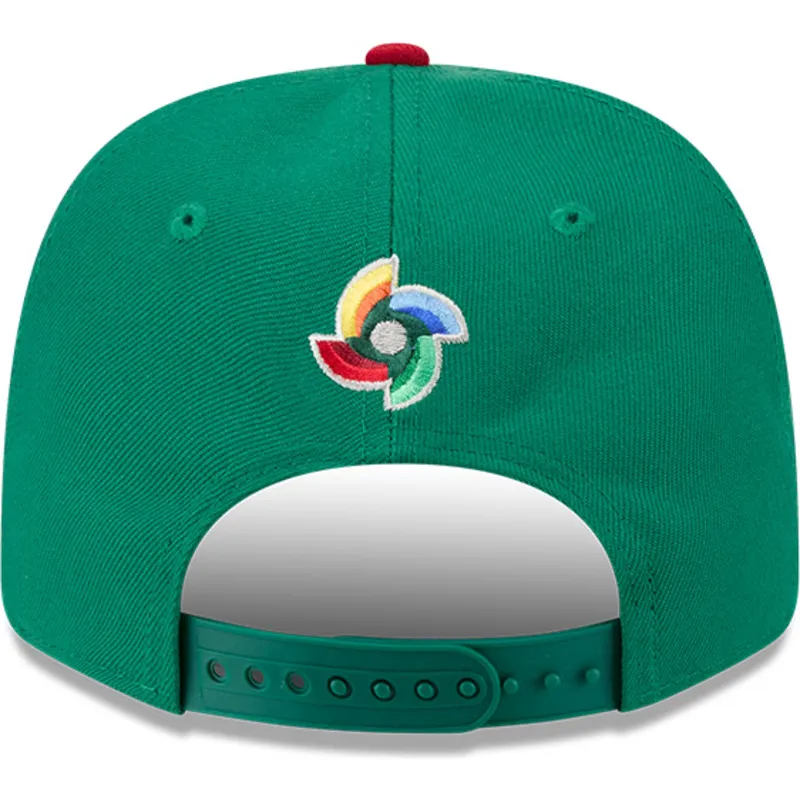 bone-curvo-verde-e-vermelho-snapback-9seventy-stretch-snap-mexico-2026-world-baseball-classic-da-new-era