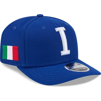 Boné curvo azul snapback 9SEVENTY Stretch Snap Italy 2026 World Baseball Classic da New Era