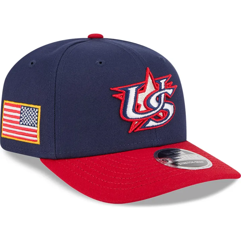 bone-curvo-azul-marinho-e-vermelho-snapback-9seventy-stretch-snap-usa-2026-world-baseball-classic-da-new-era