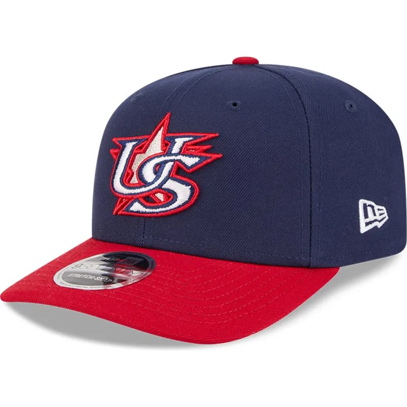 bone-curvo-azul-marinho-e-vermelho-snapback-9seventy-stretch-snap-usa-2026-world-baseball-classic-da-new-era