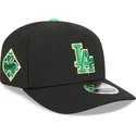 bone-curvo-preto-snapback-9seventy-stretch-snap-saint-patrick-s-day-da-los-angeles-dodgers-mlb-da-new-era