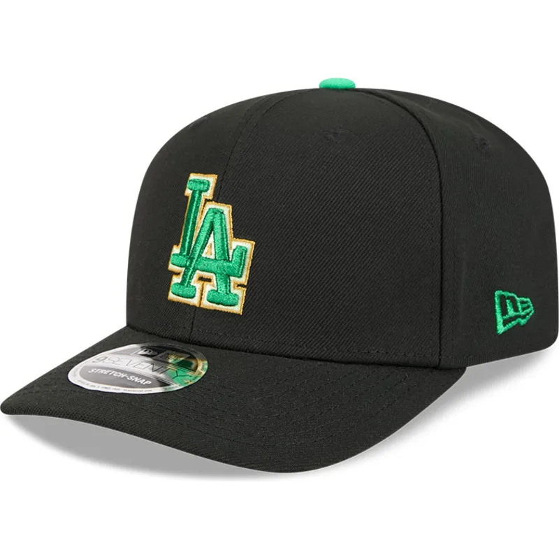 bone-curvo-preto-snapback-9seventy-stretch-snap-saint-patrick-s-day-da-los-angeles-dodgers-mlb-da-new-era