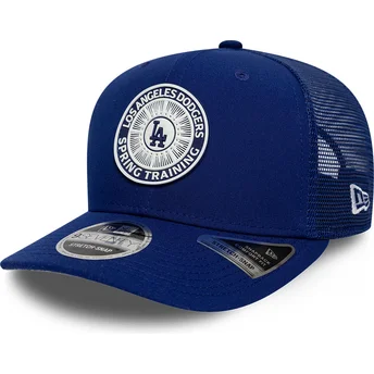 Boné trucker azul 9SEVENTY Stretch Snap Circle Spring Training da Los Angeles Dodgers MLB da New Era