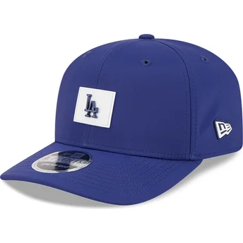 Boné curvo azul snapback 9SEVENTY Stretch Snap Clubhouse da Los Angeles Dodgers MLB da New Era