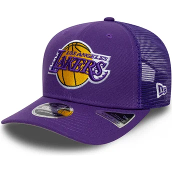 Boné trucker violeta 9SEVENTY Stretch Snap Eg da Los Angeles Lakers NBA da New Era