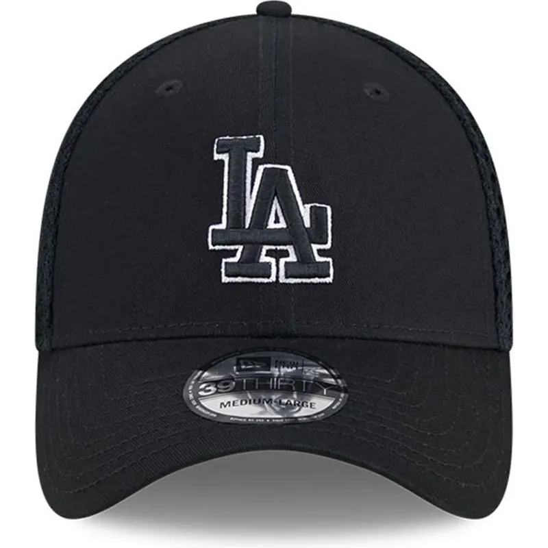 bone-trucker-preto-justo-com-logo-preto-39thirty-evergreen-neo-da-los-angeles-dodgers-mlb-da-new-era