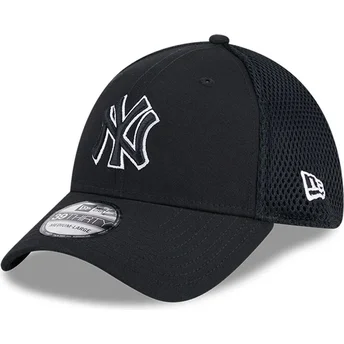 Boné trucker preto justo com logo preto 39THIRTY Evergreen Neo da New York Yankees MLB da New Era