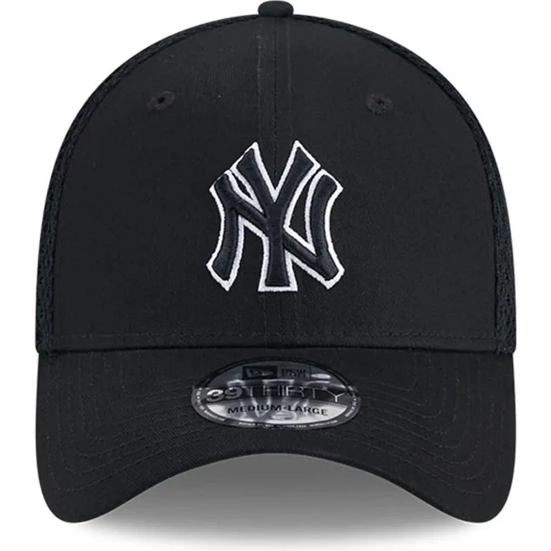 bone-trucker-preto-justo-com-logo-preto-39thirty-evergreen-neo-da-new-york-yankees-mlb-da-new-era