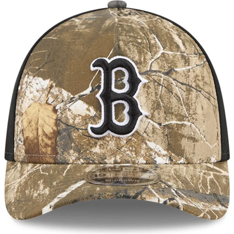 bone-curvo-camuflagem-justo-39thirty-m-crown-a-frame-realtree-da-boston-red-sox-mlb-da-new-era