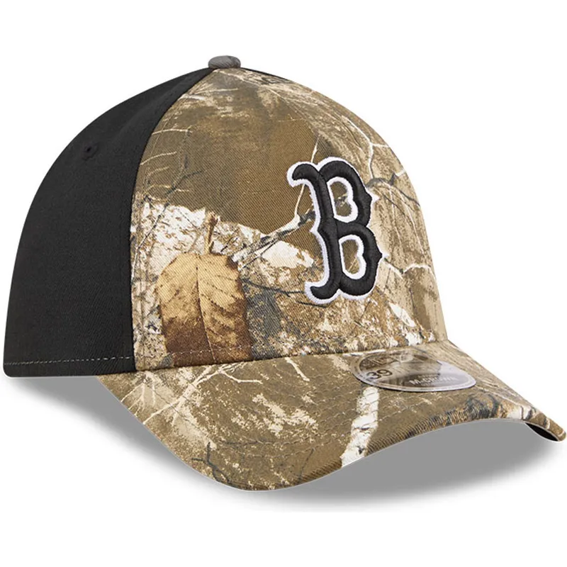 bone-curvo-camuflagem-justo-39thirty-m-crown-a-frame-realtree-da-boston-red-sox-mlb-da-new-era