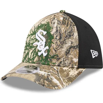 Boné curvo camuflagem justo 39THIRTY M-Crown A Frame Realtree da Chicago White Sox MLB da New Era