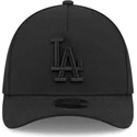 bone-curvo-preto-justo-com-logo-preto-39thirty-m-crown-a-frame-da-los-angeles-dodgers-mlb-da-new-era