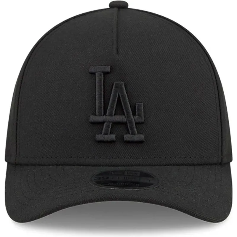 bone-curvo-preto-justo-com-logo-preto-39thirty-m-crown-a-frame-da-los-angeles-dodgers-mlb-da-new-era