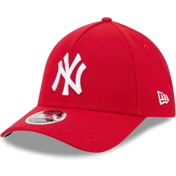 Boné curvo vermelho justo 39THIRTY M-Crown A Frame da New York Yankees MLB da New Era