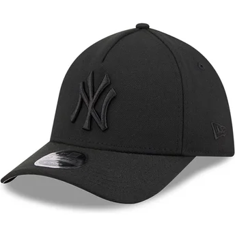Boné curvo preto justo com logo preto 39THIRTY M-Crown A Frame da New York Yankees MLB da New Era