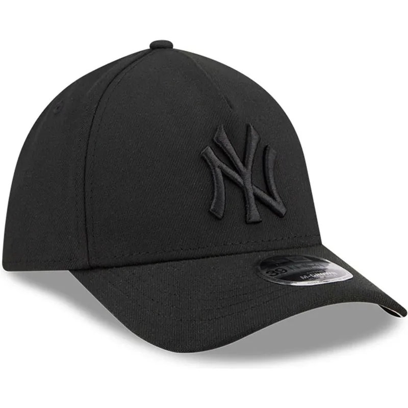 bone-curvo-preto-justo-com-logo-preto-39thirty-m-crown-a-frame-da-new-york-yankees-mlb-da-new-era