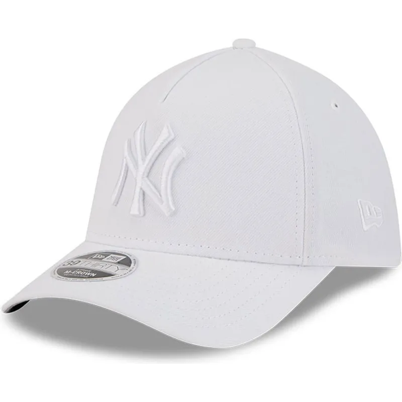 bone-curvo-branco-justo-com-logo-branco-39thirty-m-crown-a-frame-da-new-york-yankees-mlb-da-new-era
