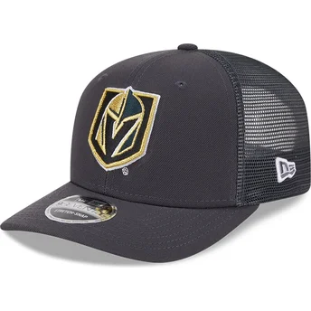 Boné trucker cinza 9SEVENTY Stretch Snap Evergreen da Vegas Golden Knights NHL da New Era