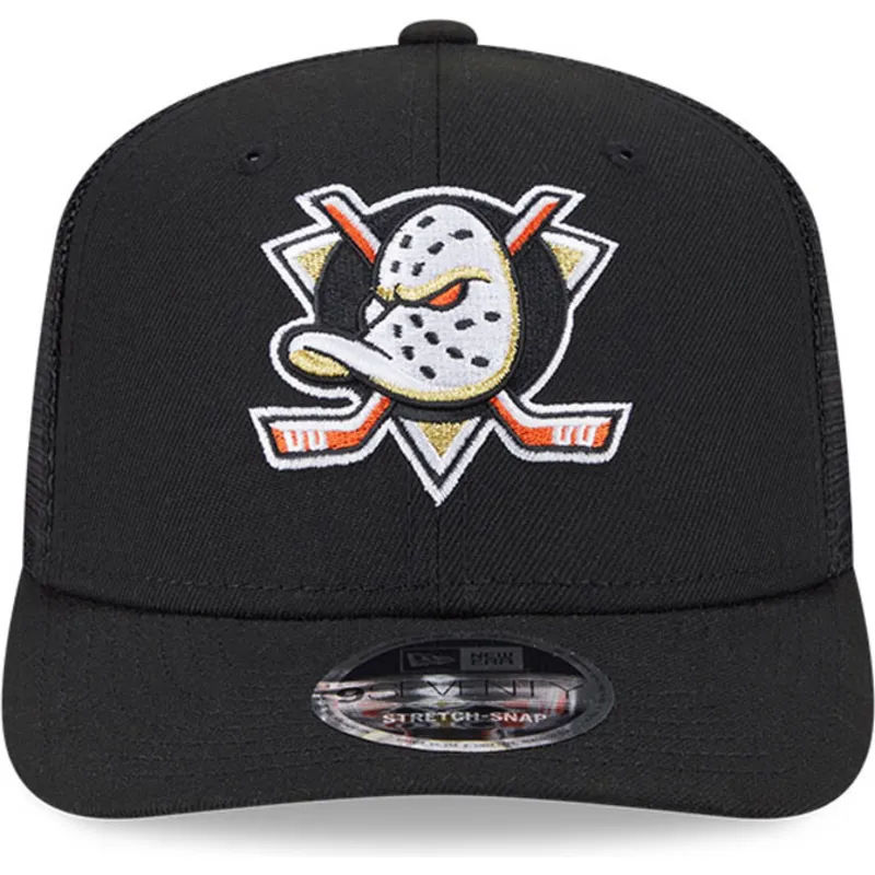 bone-trucker-preto-9seventy-stretch-snap-evergreen-da-anaheim-ducks-nhl-da-new-era