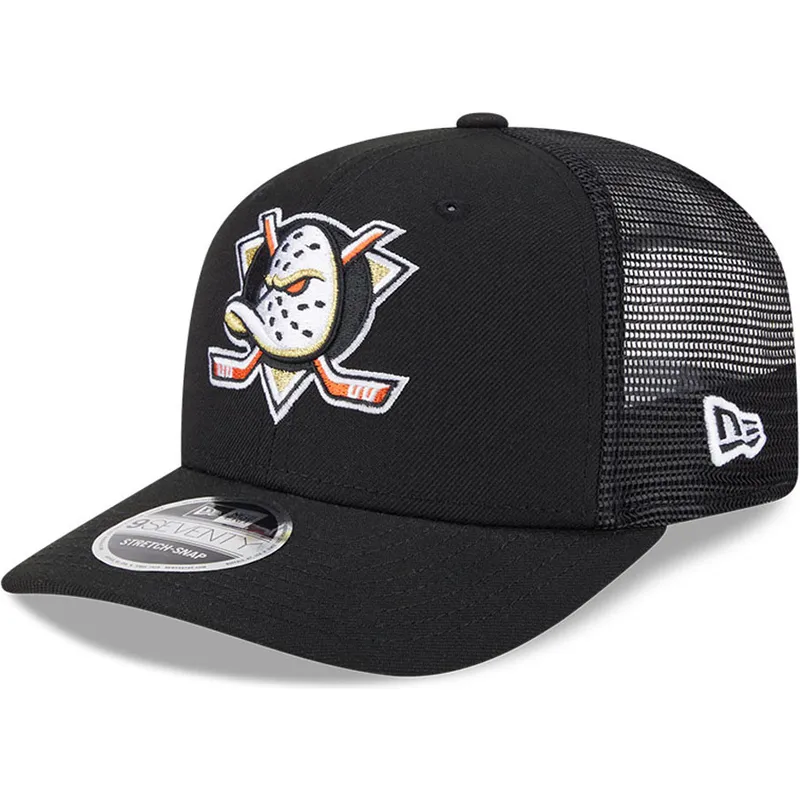 bone-trucker-preto-9seventy-stretch-snap-evergreen-da-anaheim-ducks-nhl-da-new-era